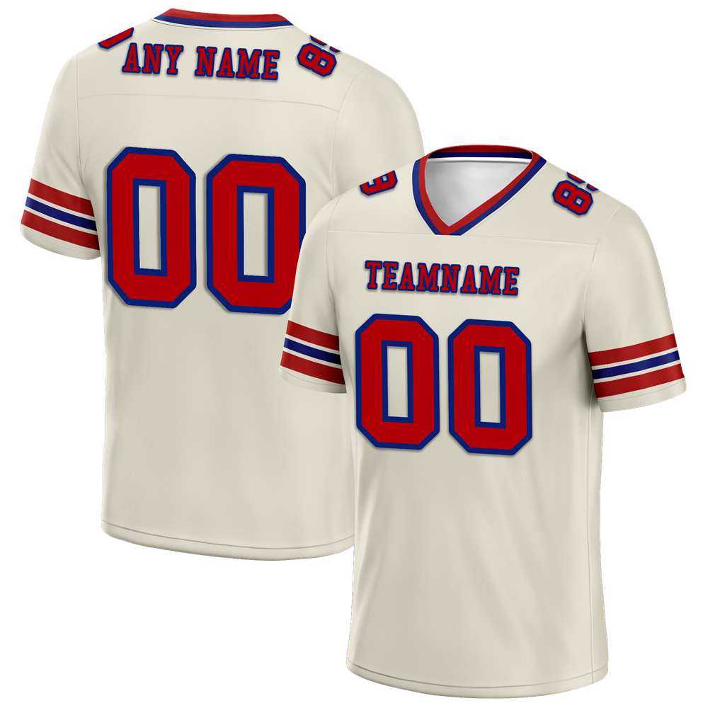 Custom White Sleeve Stripes Brown Personalized Authentic Football Jersey FBJ02-bc0f0f8