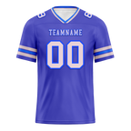 Custom Purple Sleeve Stripes White Personalized Authentic Football Jersey FBJ02-bc0f070