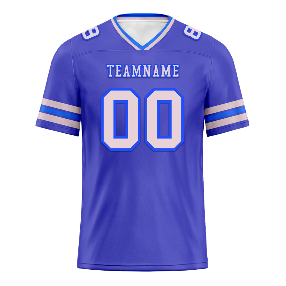 Custom Purple Sleeve Stripes White Personalized Authentic Football Jersey FBJ02-bc0f070