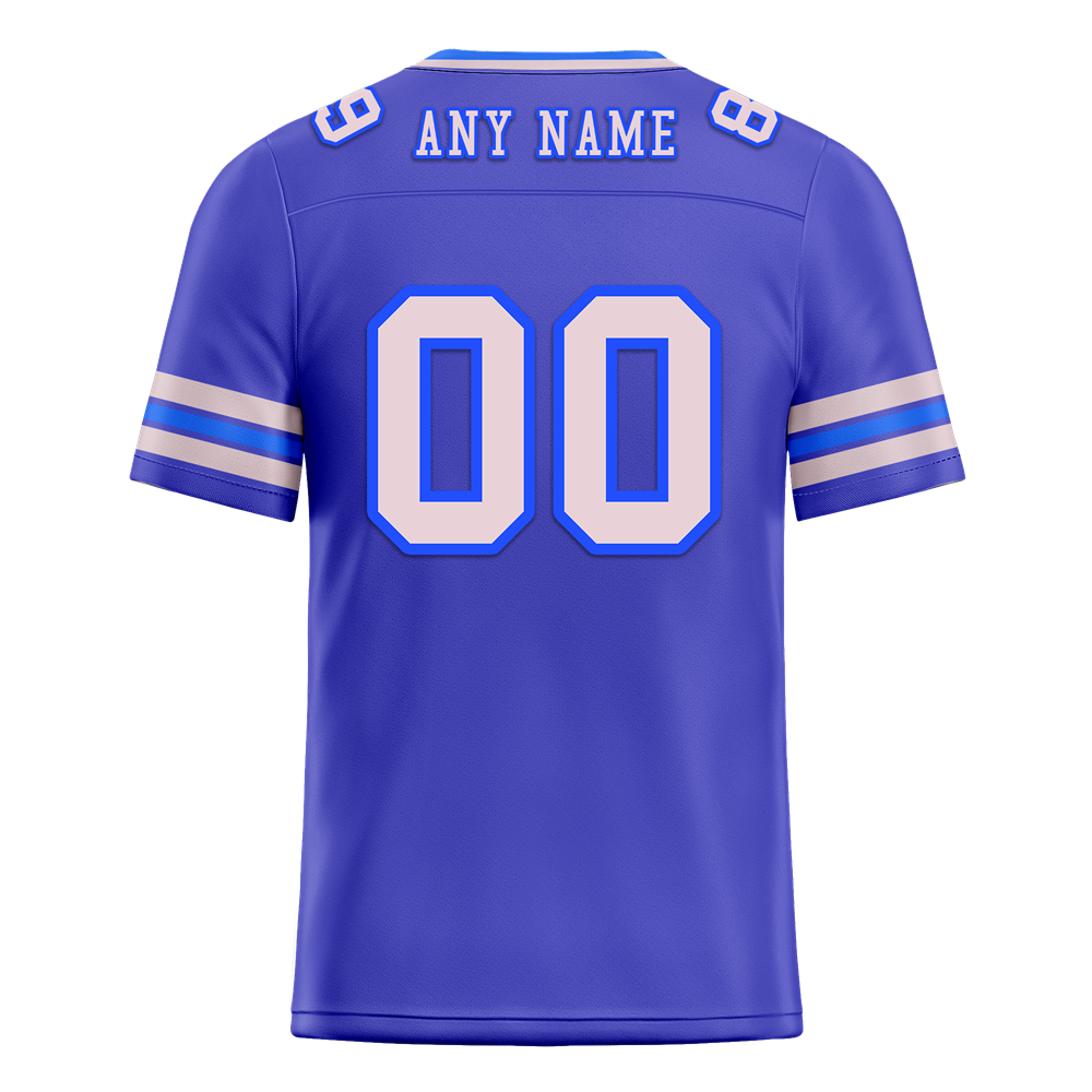 Custom Purple Sleeve Stripes White Personalized Authentic Football Jersey FBJ02-bc0f070