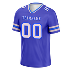 Custom Purple Sleeve Stripes White Personalized Authentic Football Jersey FBJ02-bc0f070