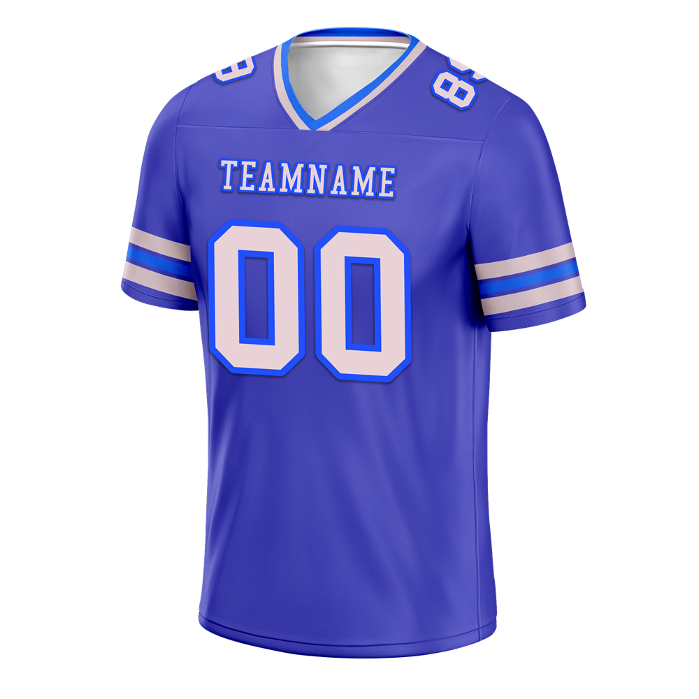 Custom Purple Sleeve Stripes White Personalized Authentic Football Jersey FBJ02-bc0f070