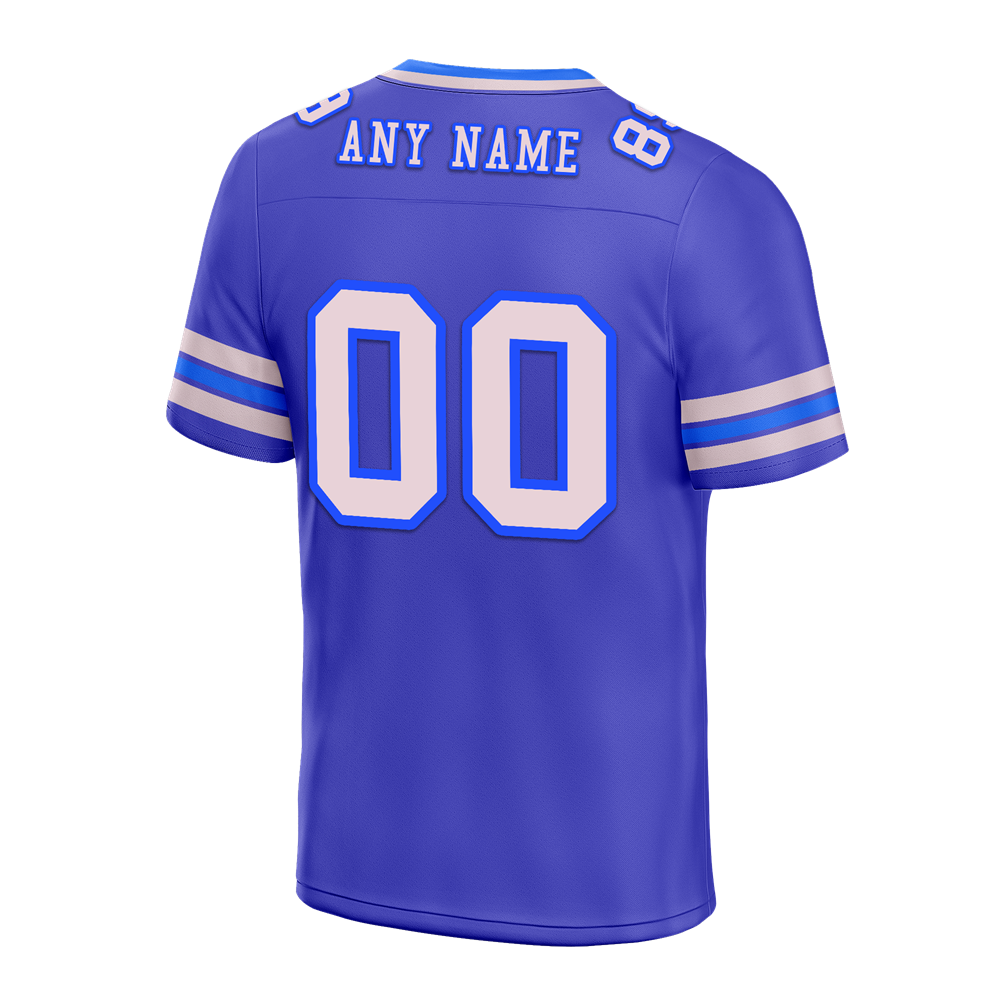 Custom Purple Sleeve Stripes White Personalized Authentic Football Jersey FBJ02-bc0f070