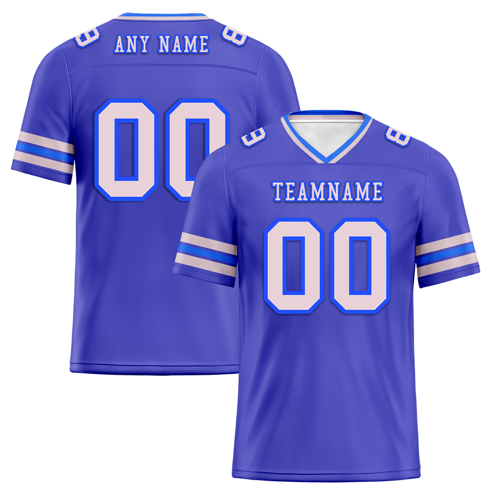 Custom Purple Sleeve Stripes White Personalized Authentic Football Jersey FBJ02-bc0f070