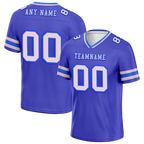Custom Purple Sleeve Stripes White Personalized Authentic Football Jersey FBJ02-bc0f070
