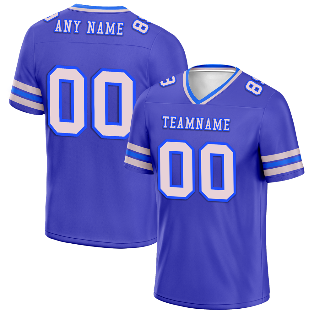 Custom Purple Sleeve Stripes White Personalized Authentic Football Jersey FBJ02-bc0f070