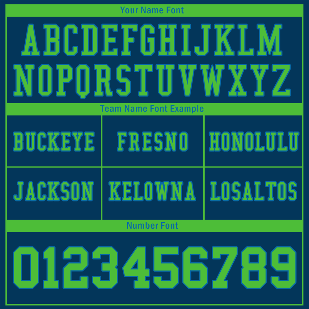 Custom Blue Sleeve Stripes Green Personalized Authentic Football Jersey FBJ02-bc0f07b