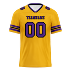 Custom Yellow Sleeve Stripes Purple Personalized Authentic Football Jersey FBJ02-bc0f07c