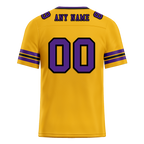 Custom Yellow Sleeve Stripes Purple Personalized Authentic Football Jersey FBJ02-bc0f07c