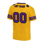 Custom Yellow Sleeve Stripes Purple Personalized Authentic Football Jersey FBJ02-bc0f07c