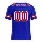 Custom Blue Sleeve Stripes Brown Personalized Authentic Football Jersey FBJ02-bc0f07e