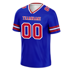 Custom Blue Sleeve Stripes Brown Personalized Authentic Football Jersey FBJ02-bc0f07e
