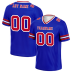 Custom Blue Sleeve Stripes Brown Personalized Authentic Football Jersey FBJ02-bc0f07e