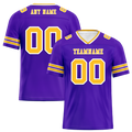 Custom Purple Sleeve Stripes Yellow Personalized Authentic Football Jersey FBJ02-bc0f077