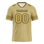 Custom Yellow Sleeve Stripes Yellow Personalized Authentic Football Jersey FBJ02-bc0f080