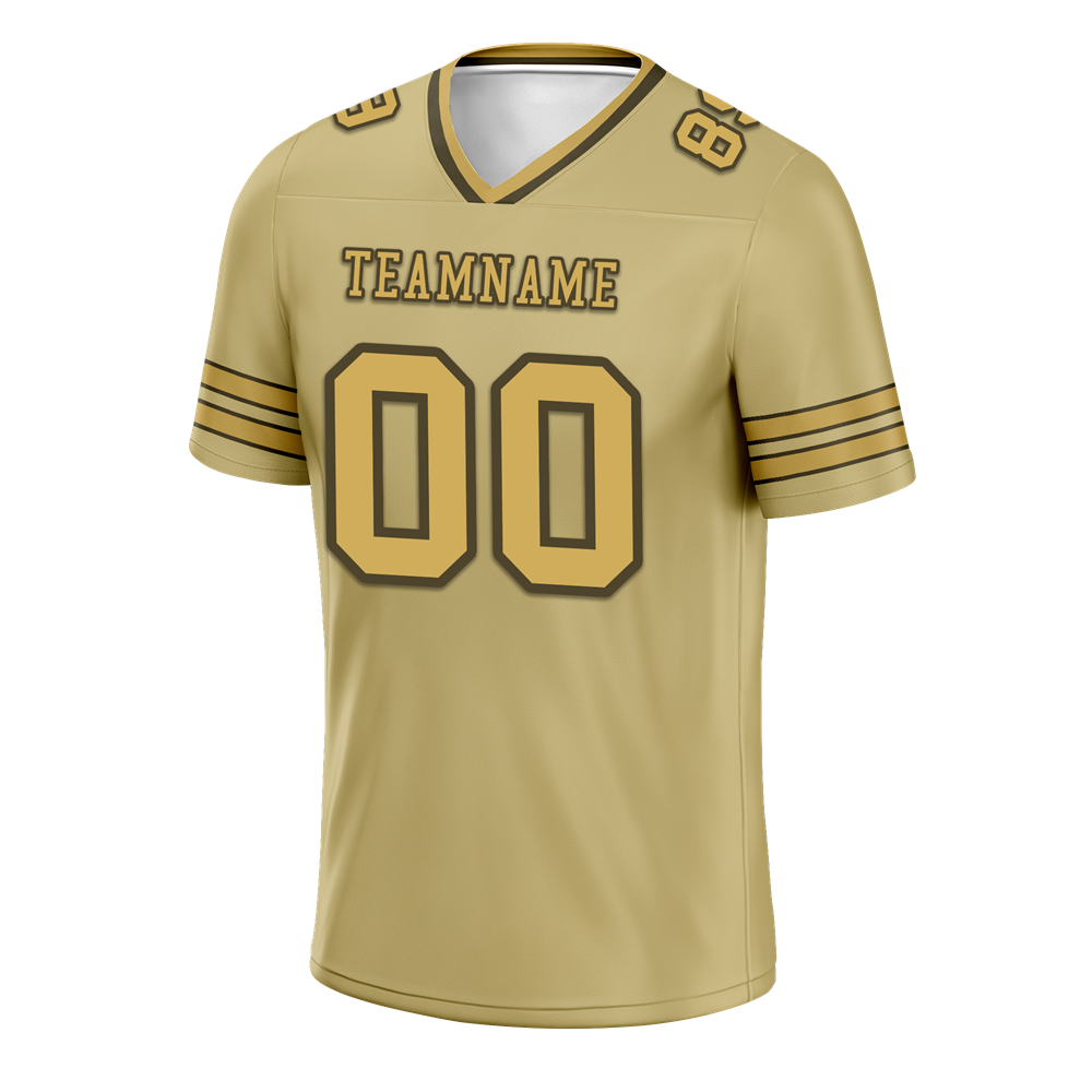 Custom Yellow Sleeve Stripes Yellow Personalized Authentic Football Jersey FBJ02-bc0f080
