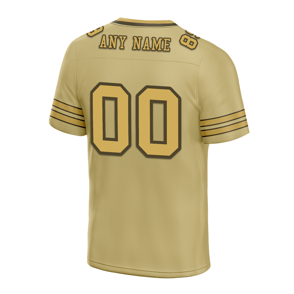Custom Yellow Sleeve Stripes Yellow Personalized Authentic Football Jersey FBJ02-bc0f080