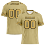 Custom Yellow Sleeve Stripes Yellow Personalized Authentic Football Jersey FBJ02-bc0f080