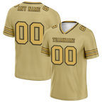 Custom Yellow Sleeve Stripes Yellow Personalized Authentic Football Jersey FBJ02-bc0f080