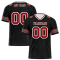 Custom Black Sleeve Stripes Brown Personalized Authentic Football Jersey FBJ02-bc0f08c