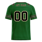 Custom Green Sleeve Stripes Black Personalized Authentic Football Jersey FBJ02-bc0f08e