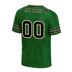 Custom Green Sleeve Stripes Black Personalized Authentic Football Jersey FBJ02-bc0f08e