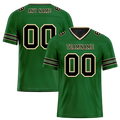 Custom Green Sleeve Stripes Black Personalized Authentic Football Jersey FBJ02-bc0f08e