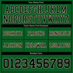 Custom Green Sleeve Stripes Black Personalized Authentic Football Jersey FBJ02-bc0f08e