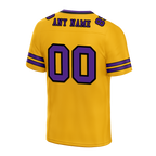 Custom Yellow Sleeve Stripes Purple Personalized Authentic Football Jersey FBJ02-bc0f08f