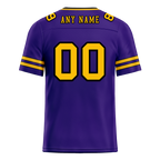Custom Purple Sleeve Stripes Yellow Personalized Authentic Football Jersey FBJ02-bc0f087
