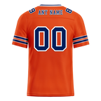 Custom Red Sleeve Stripes Blue Personalized Authentic Football Jersey FBJ02-bc0f090