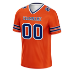 Custom Red Sleeve Stripes Blue Personalized Authentic Football Jersey FBJ02-bc0f090