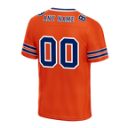 Custom Red Sleeve Stripes Blue Personalized Authentic Football Jersey FBJ02-bc0f090