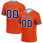 Custom Red Sleeve Stripes Blue Personalized Authentic Football Jersey FBJ02-bc0f090