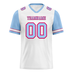 Custom White Aqua Two Tone Aqua Personalized Authentic Football Jersey FBJ02-bc0f09b