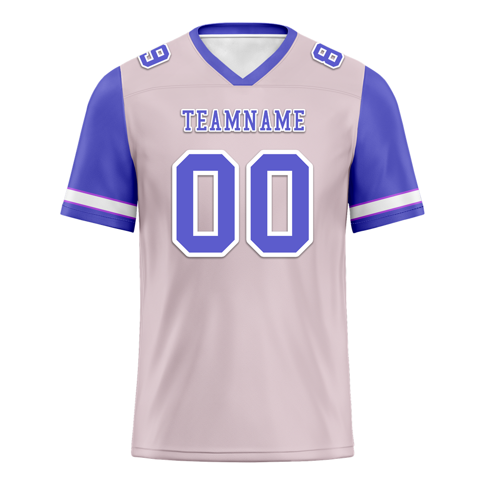 Custom Pink Purple Two Tone Purple Personalized Authentic Football Jersey FBJ02-bc0f09c
