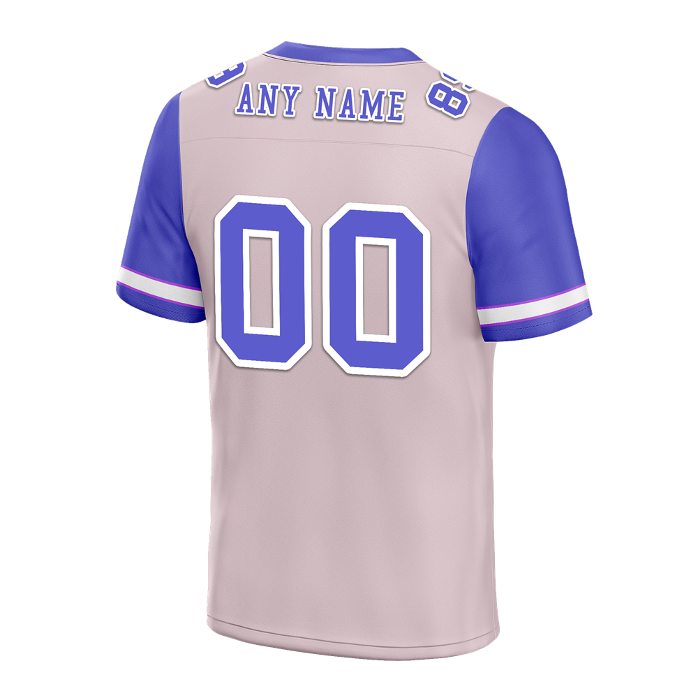 Custom Pink Purple Two Tone Purple Personalized Authentic Football Jersey FBJ02-bc0f09c