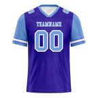 Custom Blue Aqua Two Tone Aqua Personalized Authentic Football Jersey FBJ02-bc0f09e