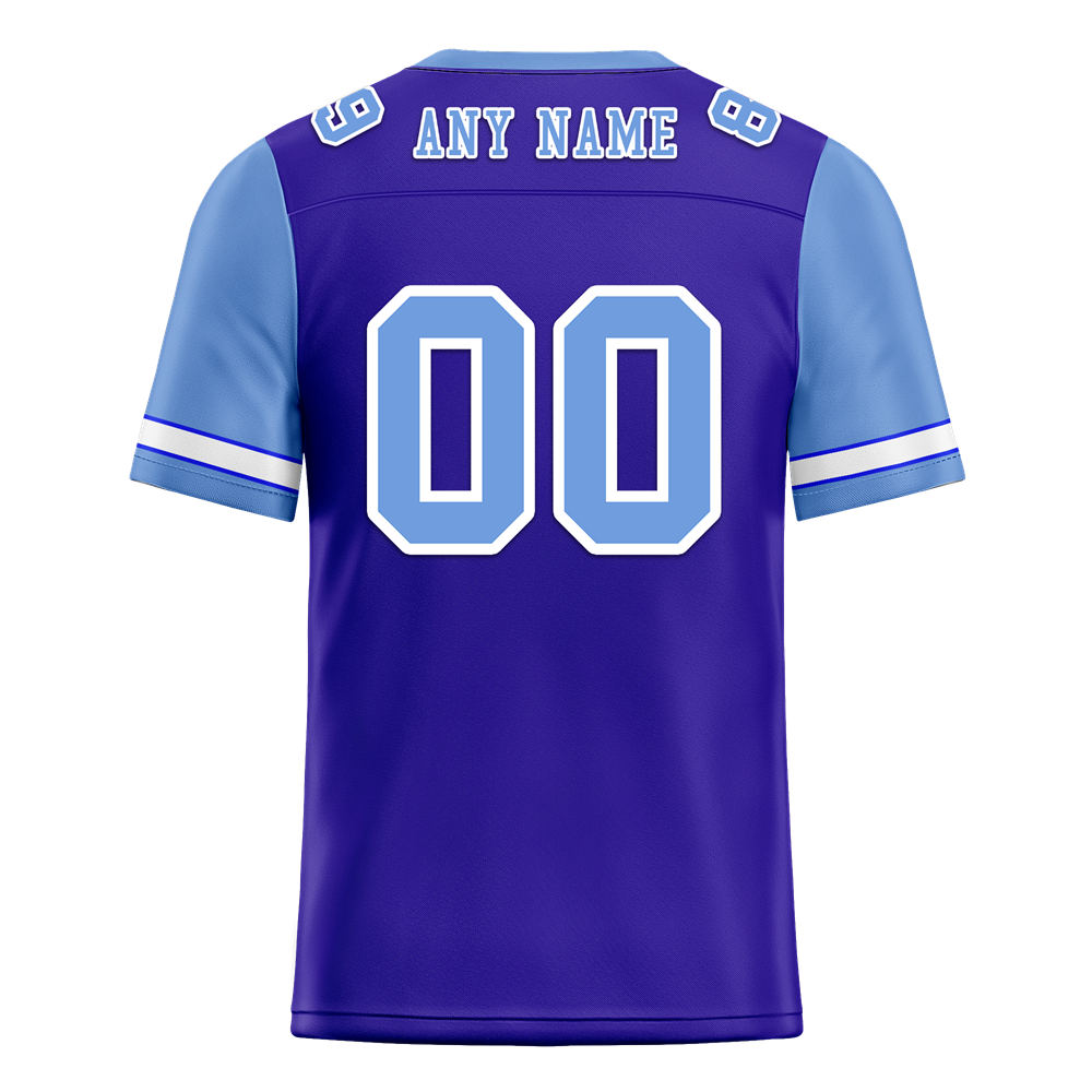Custom Blue Aqua Two Tone Aqua Personalized Authentic Football Jersey FBJ02-bc0f09e