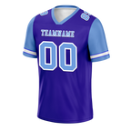 Custom Blue Aqua Two Tone Aqua Personalized Authentic Football Jersey FBJ02-bc0f09e