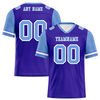 Custom Blue Aqua Two Tone Aqua Personalized Authentic Football Jersey FBJ02-bc0f09e