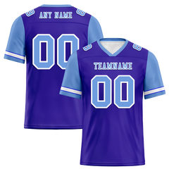 Custom Blue Aqua Two Tone Aqua Personalized Authentic Football Jersey FBJ02-bc0f09e