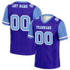Custom Blue Aqua Two Tone Aqua Personalized Authentic Football Jersey FBJ02-bc0f09e