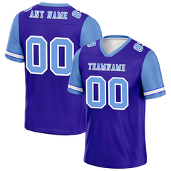 Custom Blue Aqua Two Tone Aqua Personalized Authentic Football Jersey FBJ02-bc0f09e