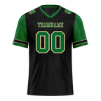 Custom Black Green Two Tone Green Personalized Authentic Football Jersey FBJ02-bc0f097
