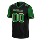 Custom Black Green Two Tone Green Personalized Authentic Football Jersey FBJ02-bc0f097