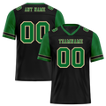 Custom Black Green Two Tone Green Personalized Authentic Football Jersey FBJ02-bc0f097