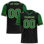 Custom Black Green Two Tone Green Personalized Authentic Football Jersey FBJ02-bc0f097