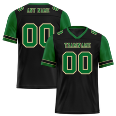 Custom Black Green Two Tone Green Personalized Authentic Football Jersey FBJ02-bc0f097