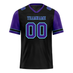 Custom Black Purple Two Tone Purple Personalized Authentic Football Jersey FBJ02-bc0f099